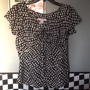 Beautiful blouse with dots print